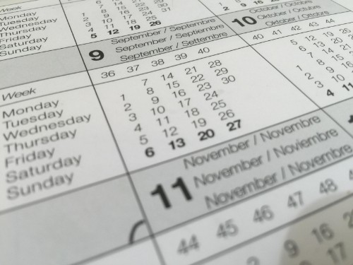 Il calendario delle gare